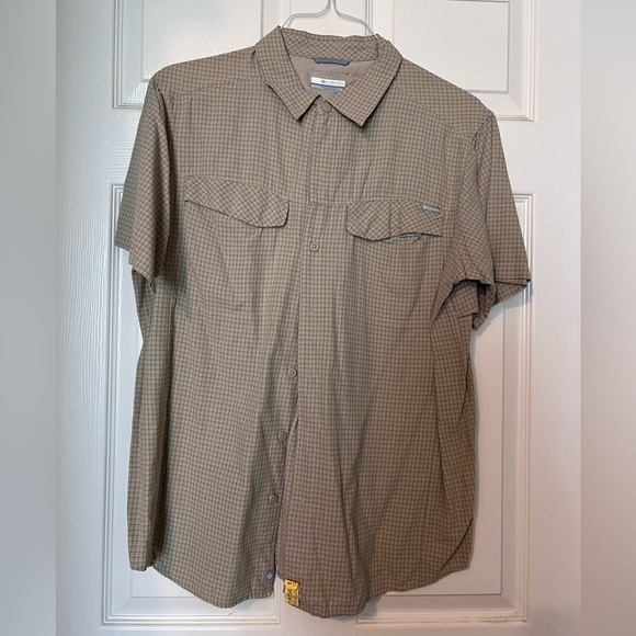 Brown and Tan Columbia Fishing Shirt - Picture 3 of 3